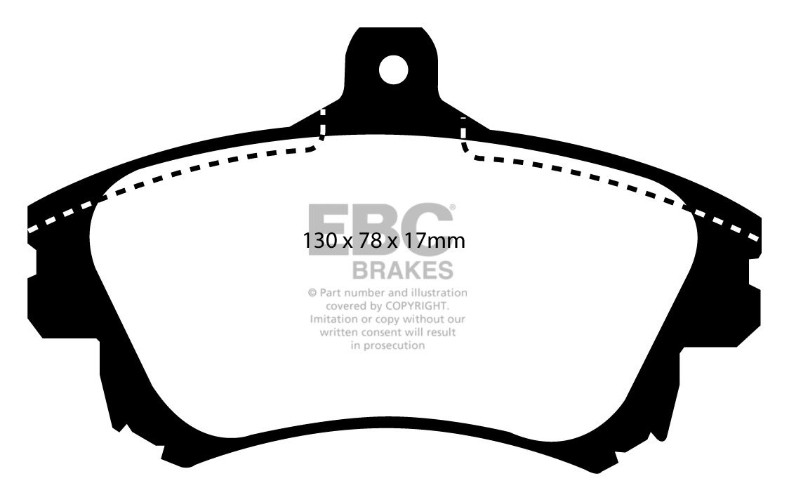 EBC Brakes VOLVO V40 2.0 98-2004 Remblokken voorzijde greenstuff