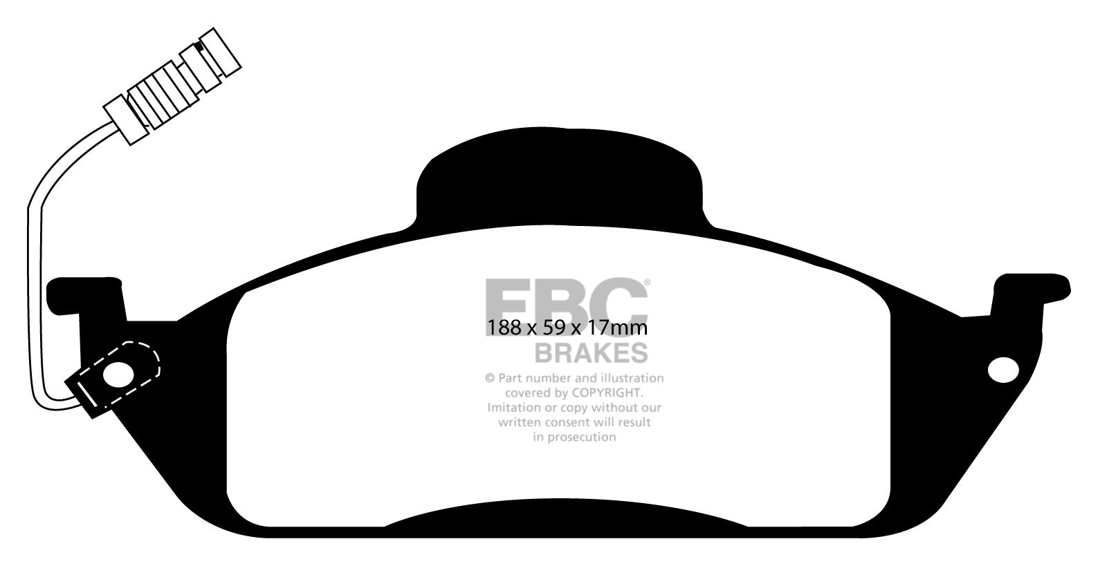 EBC Brakes MERCEDES M-Class (W163) ML230 (2.3) 99-2000 Remblokke
