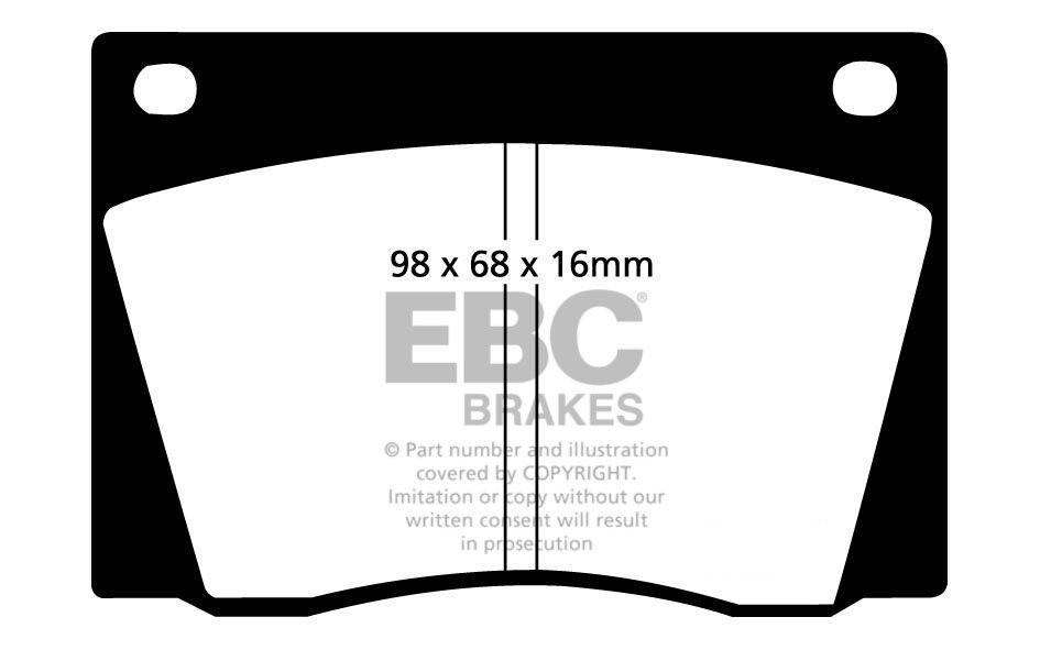 EBC Brakes OPEL Vectra B 2.0 95-2002 Remblokken voorzijde
