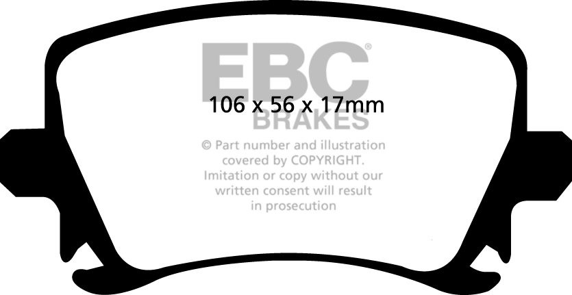 EBC Brakes VW BEDRIJFSWAGEN Caddy 1.6 TD 2010-.. Remblokken acht