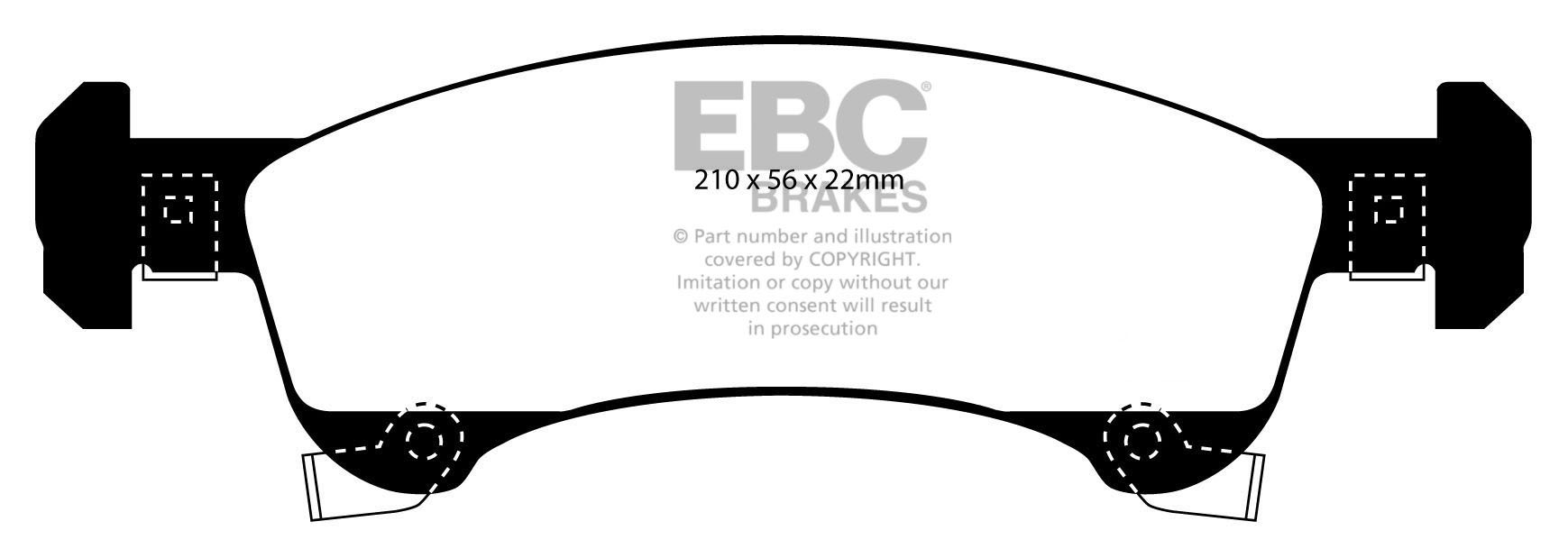 EBC Brakes FORD Expedition 4.6 2002-2006 Remblokken voorzijde