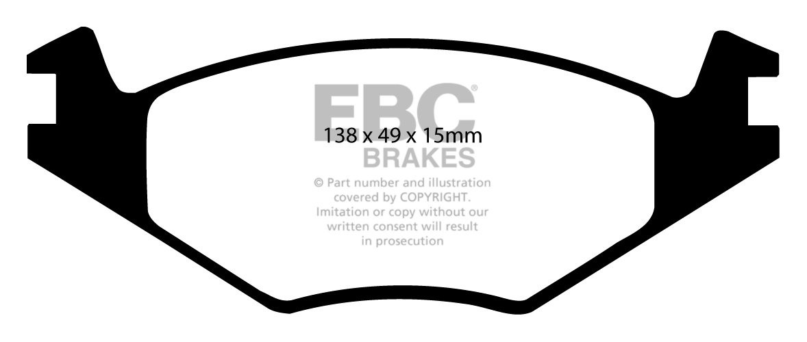 EBC Brakes VW Jetta II 1.8 Syncro 88-92 Remblokken voorzijde
