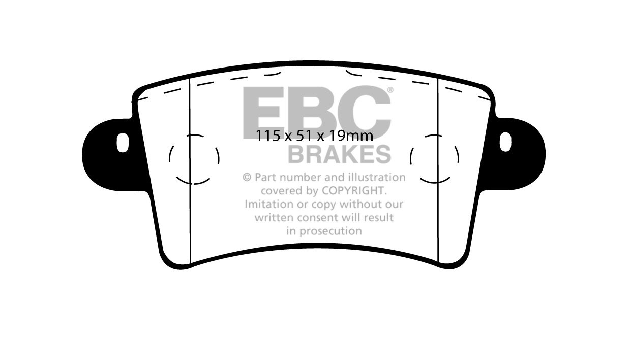 EBC Brakes RENAULT BEDRIJFSWAGEN Master 2.8 TD 2000-2010 Remblok