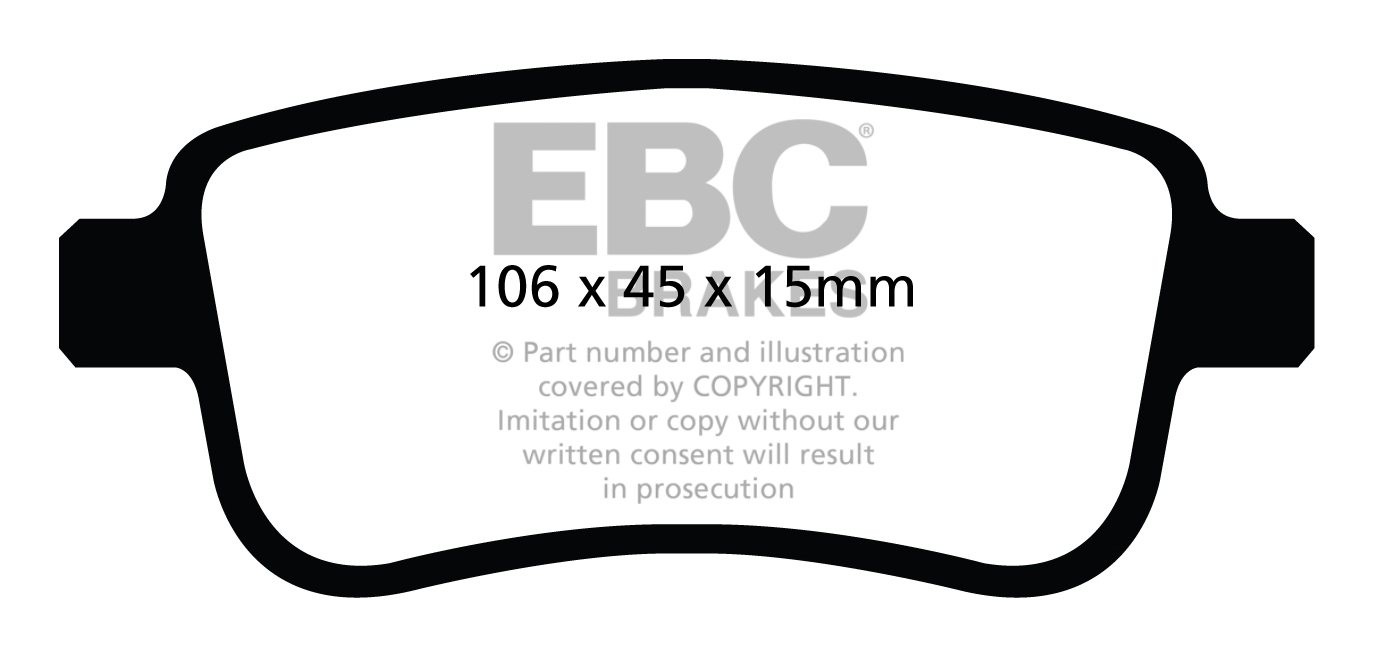 EBC Brakes RENAULT Megane Coupe 2.0 TD (150) 2009-.. Remblokken