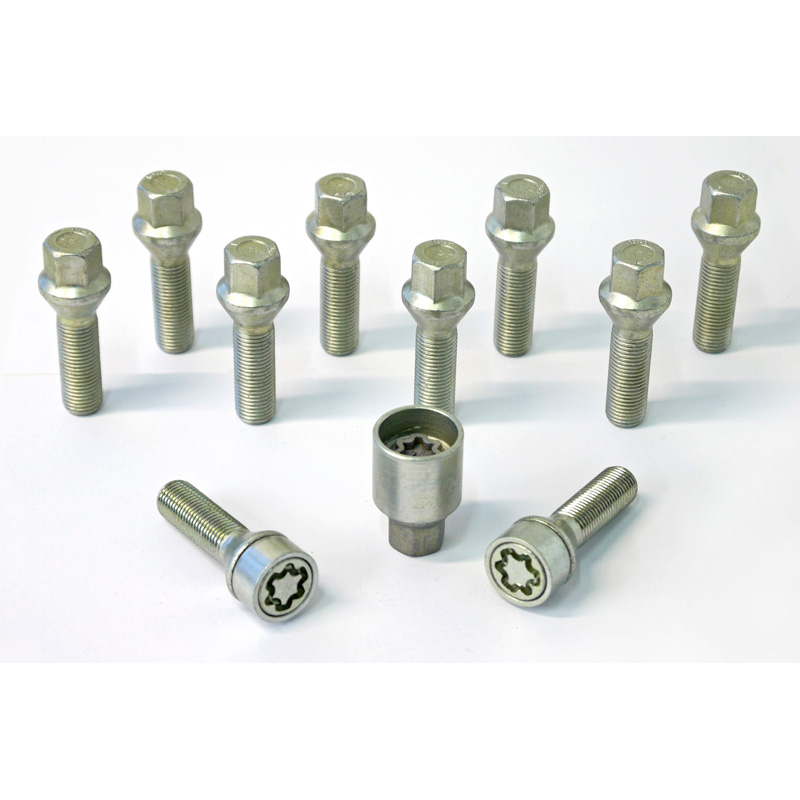 H&R Wielboutenset konisch M14x1.50 - Lengte 45mm - 10 stuks - incl. wielsloten