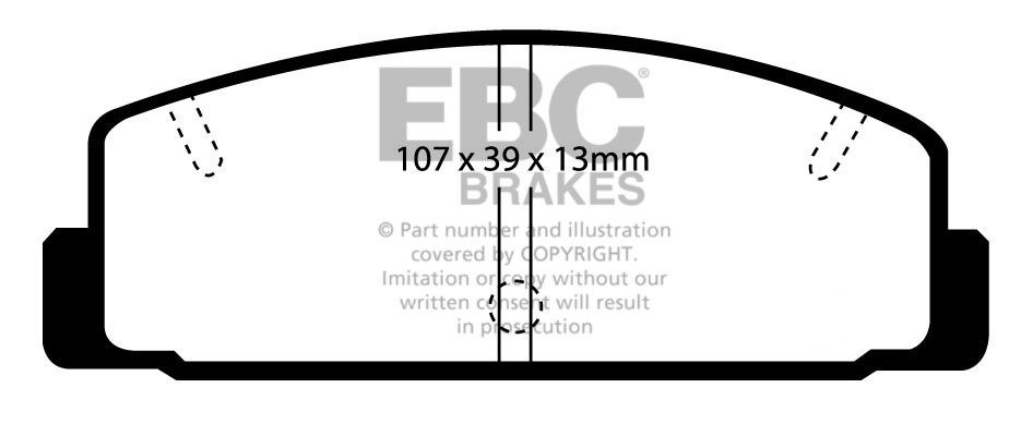 EBC Brakes Mazda 6 2.2 TD (185) 2009-.. Remblokken achterzijde