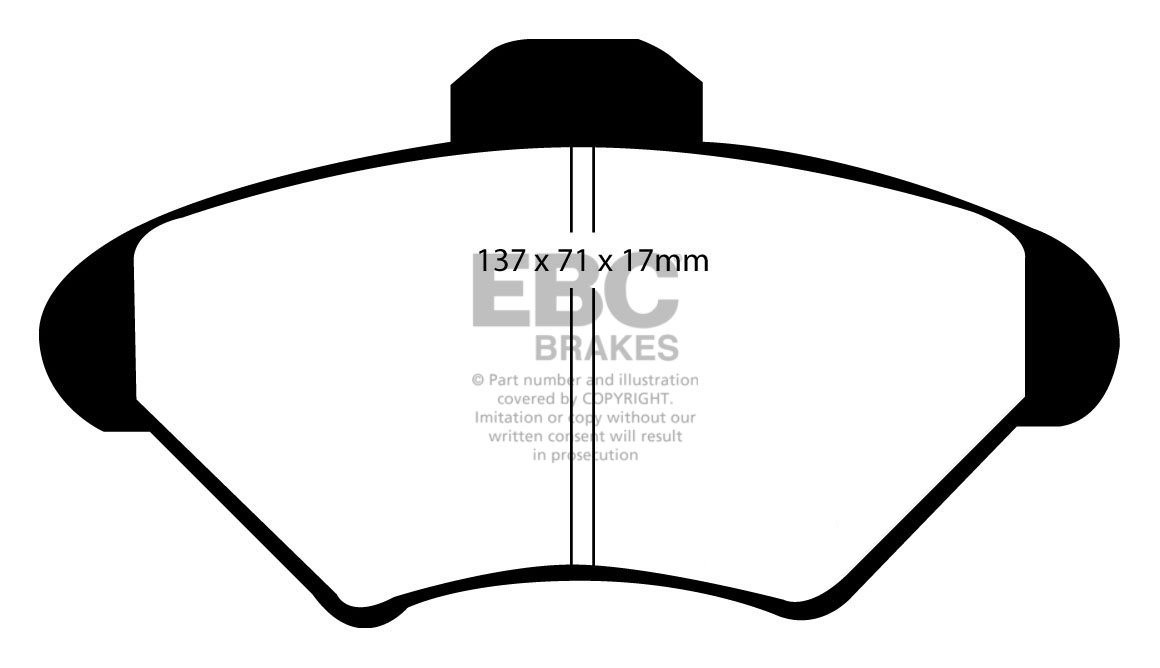 EBC Brakes FORD Thunderbird 4.6 93-98 Remblokken voorzijde