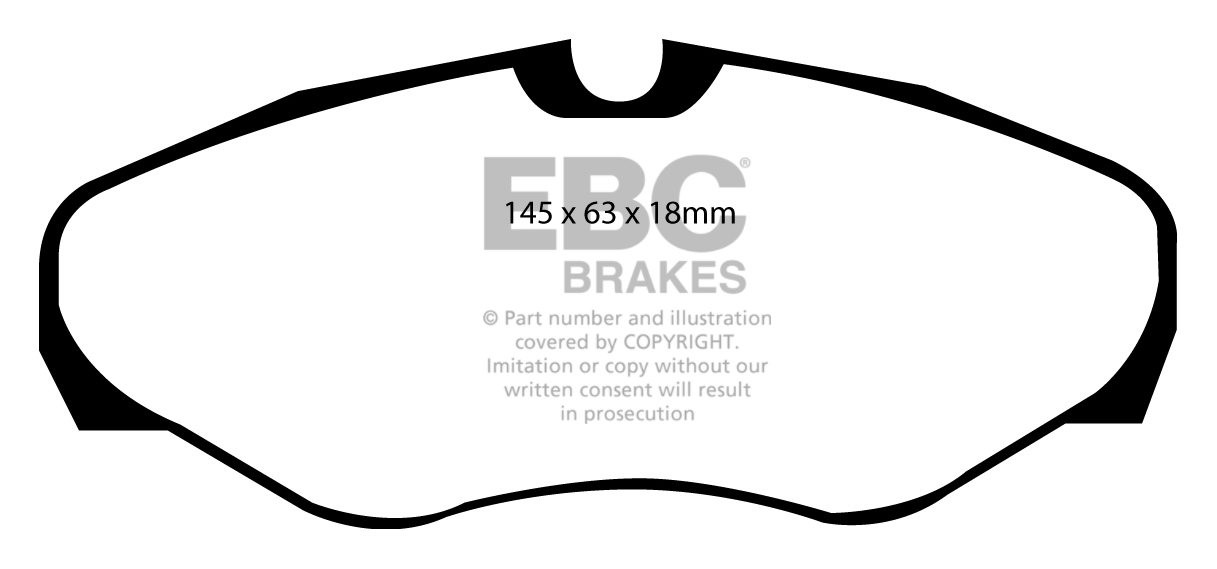 EBC Brakes RENAULT Grand Espace 2.0 99-2002 Remblokken voorzijde