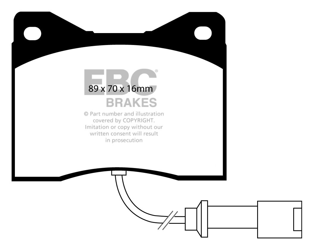 EBC Brakes GINETTA G33 3.9 91-.. Remblokken voorzijde