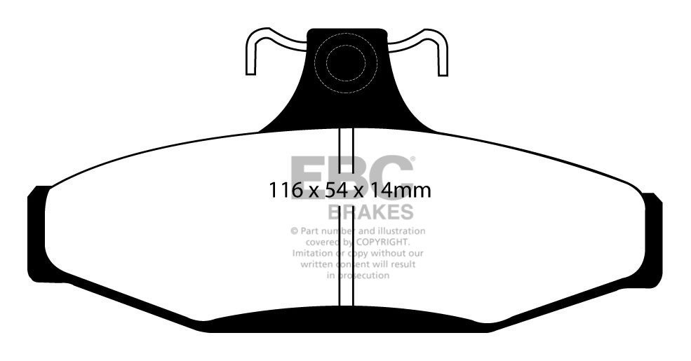 EBC Brakes HOLDEN (Aust/NZ) Commodore (VN) 2.0 88-91 Remblokken