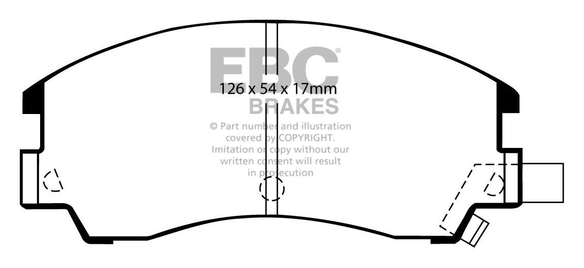 EBC Brakes SUBARU Series 1/2/L 1.8 Turbo (AC5) 84-93 Remblokken