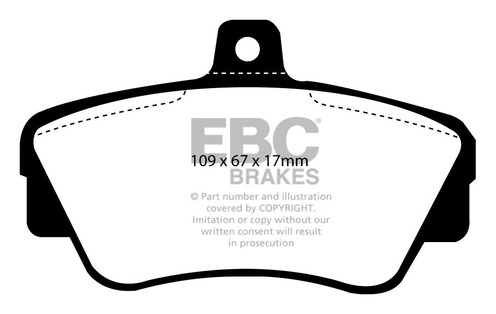 EBC Brakes VOLVO 440 1.9 TD 94-98 Remblokken voorzijde