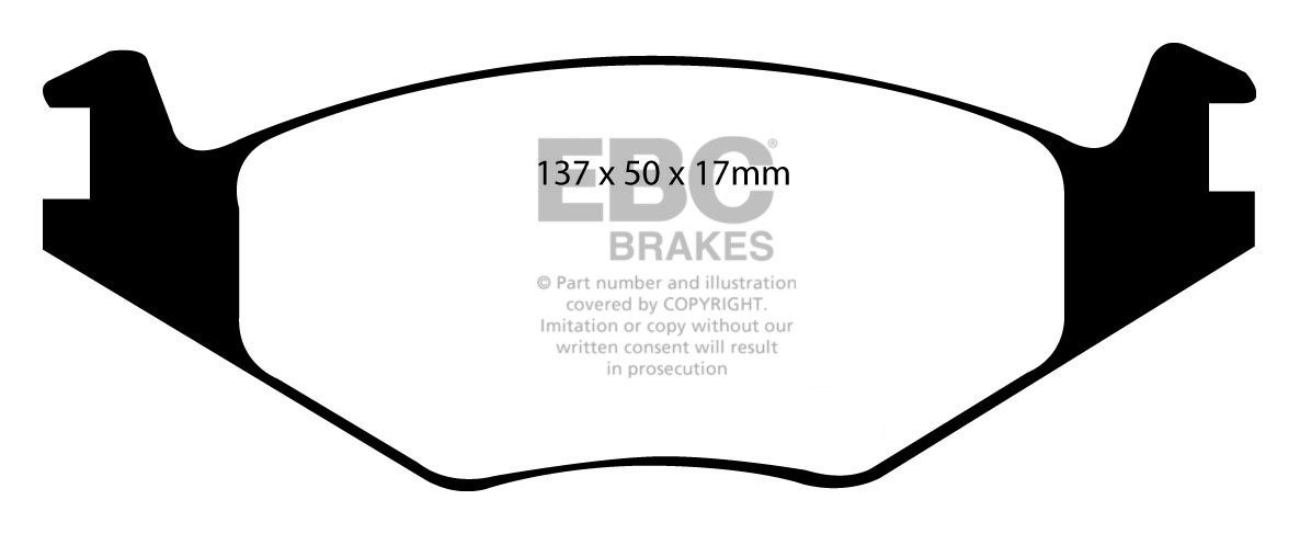 EBC Brakes VW Polo 6N(2) 1.6 94-96 Remblokken voorzijde