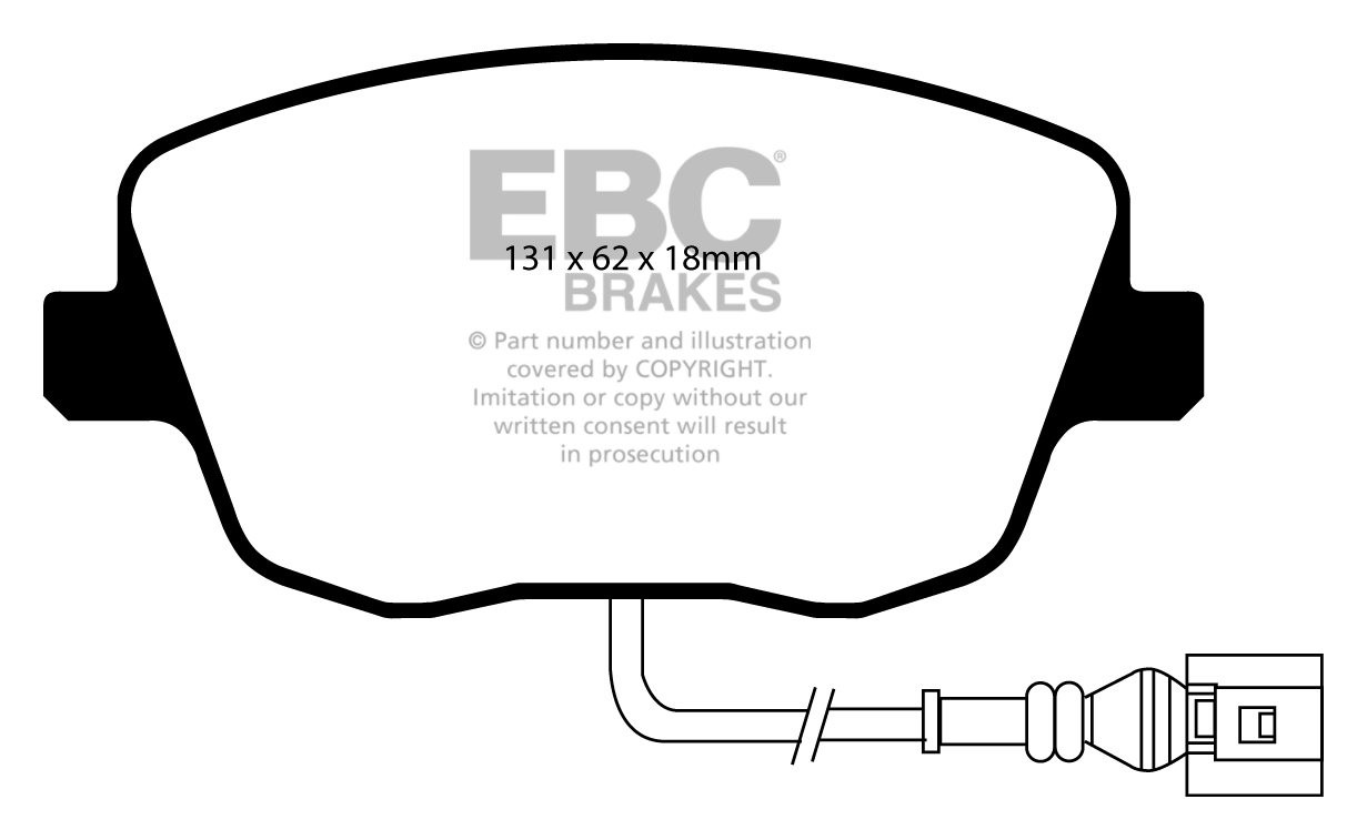 EBC Brakes SKODA Roomster 1.4 TD 2006-.. Remblokken voorzijde