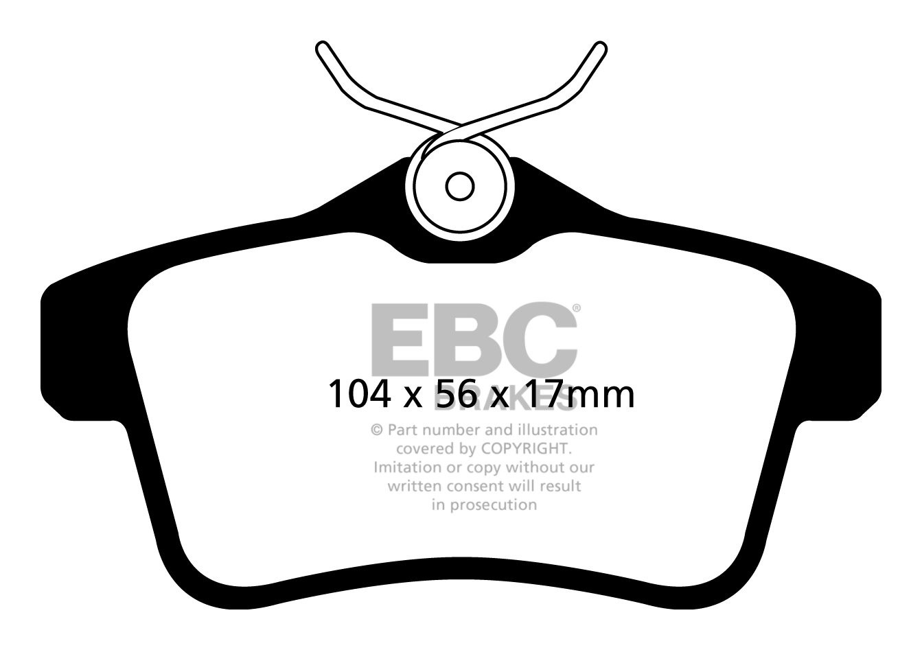 EBC Brakes CITROEN DS4 1.6 Turbo (155) 2011-.. Remblokken achter