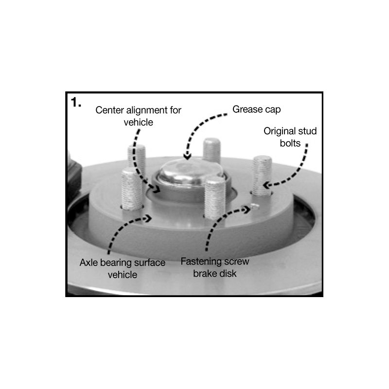 H&R DRM-Systeem Spoorverbreders 18mm 4x100 - Naaf 54,1mm - Boutmaat M12x1,5 -   Kia/Opel