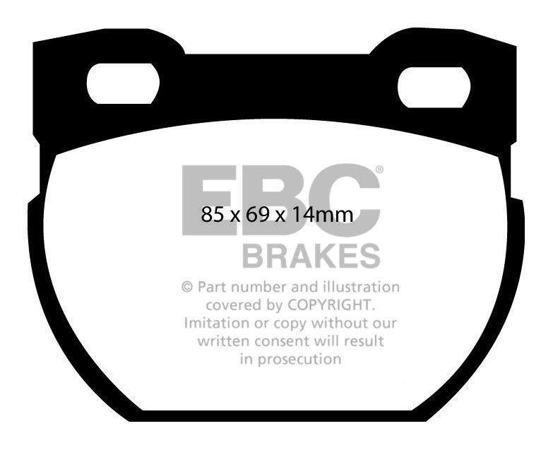 EBC Brakes OPEL Commodore 2.8 67-71 Remblokken voorzijde