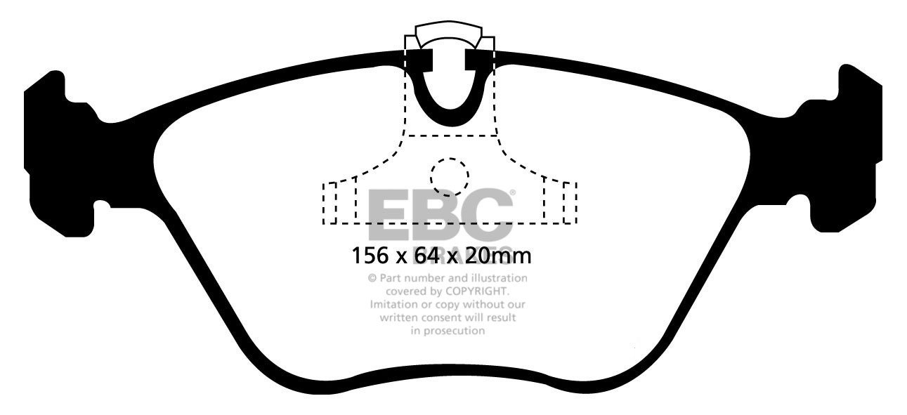 EBC Brakes BMW 525 2.5 TD (E39) Touring 96-2003 Remblokken voorz