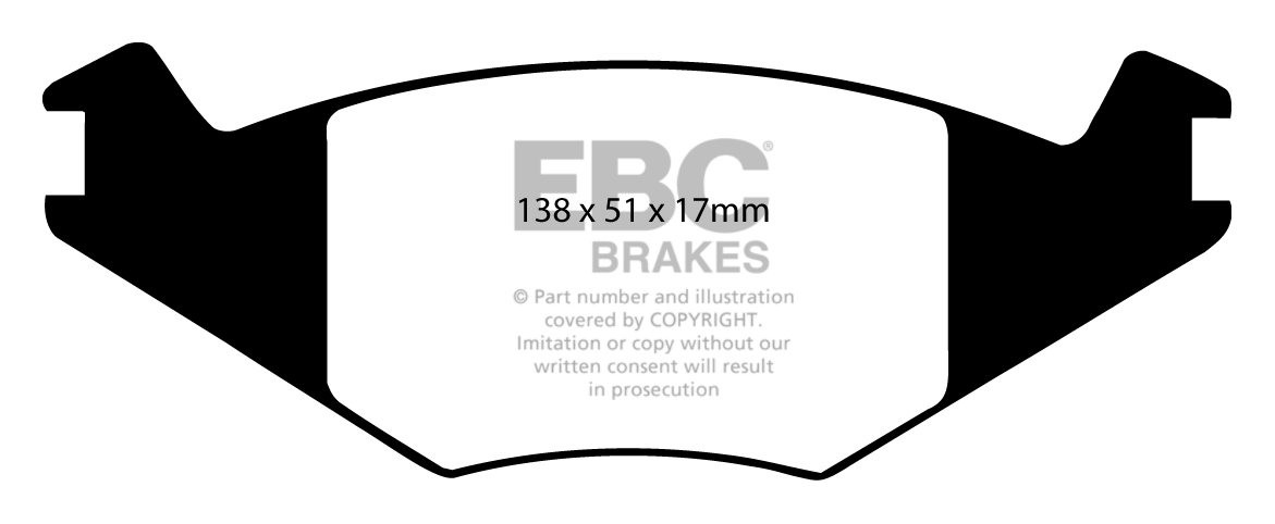 EBC Brakes SEAT Ibiza 1.4 94-99 Remblokken voorzijde