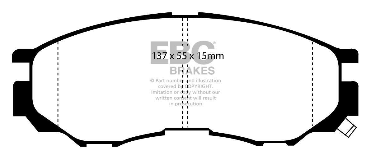 EBC Brakes MITSUBISHI BEDRIJFSWAGEN Strada 2.5 TD (K74T) 96-.. R