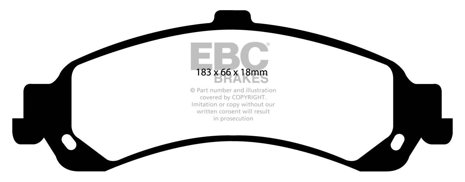 EBC Brakes CADILLAC Escalade 5.3 4WD 2002-2006 Remblokken achter