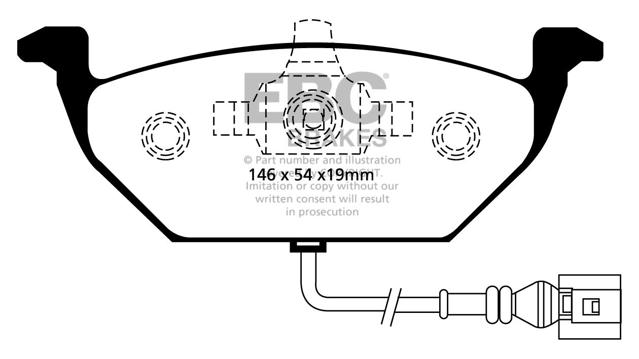 EBC Brakes SEAT Leon 1.6 2001-2005 Remblokken voorzijde greenstu
