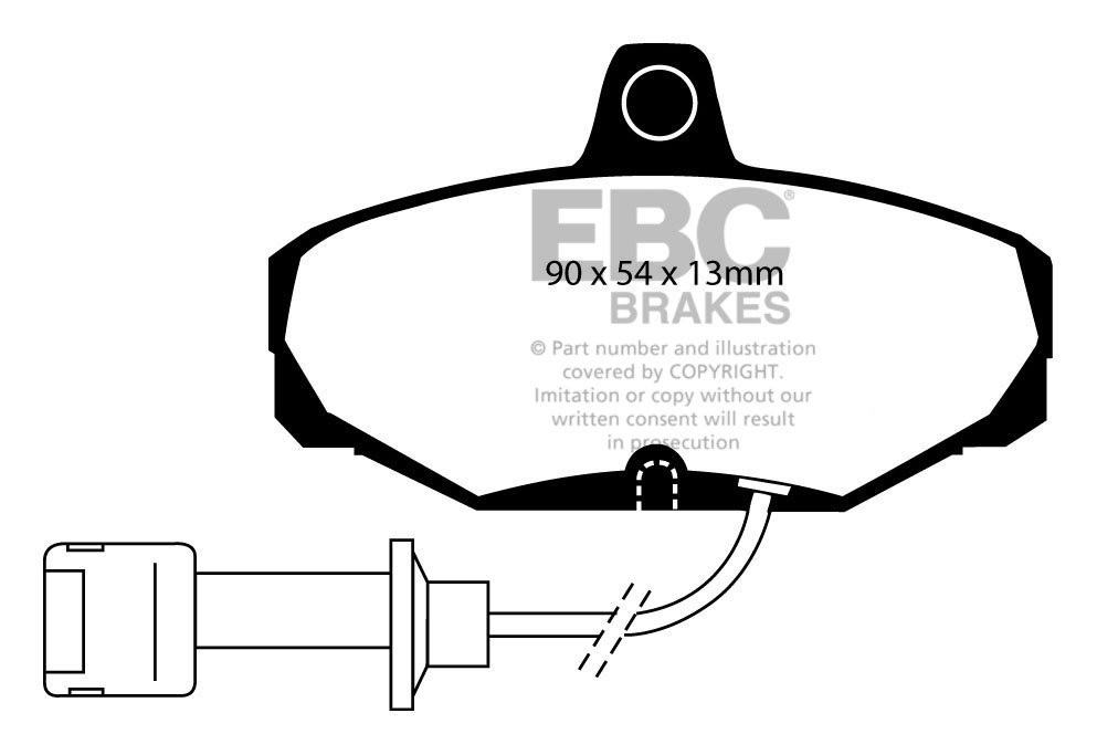 EBC Brakes FORD Granada 2.0 Scorpio 85-92 Remblokken achterzijde