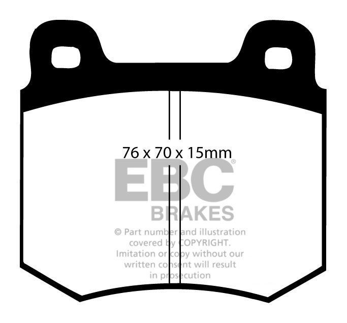 EBC Brakes CHRYSLER (EU) 160GT 1.8 71-72 Remblokken voorzijde