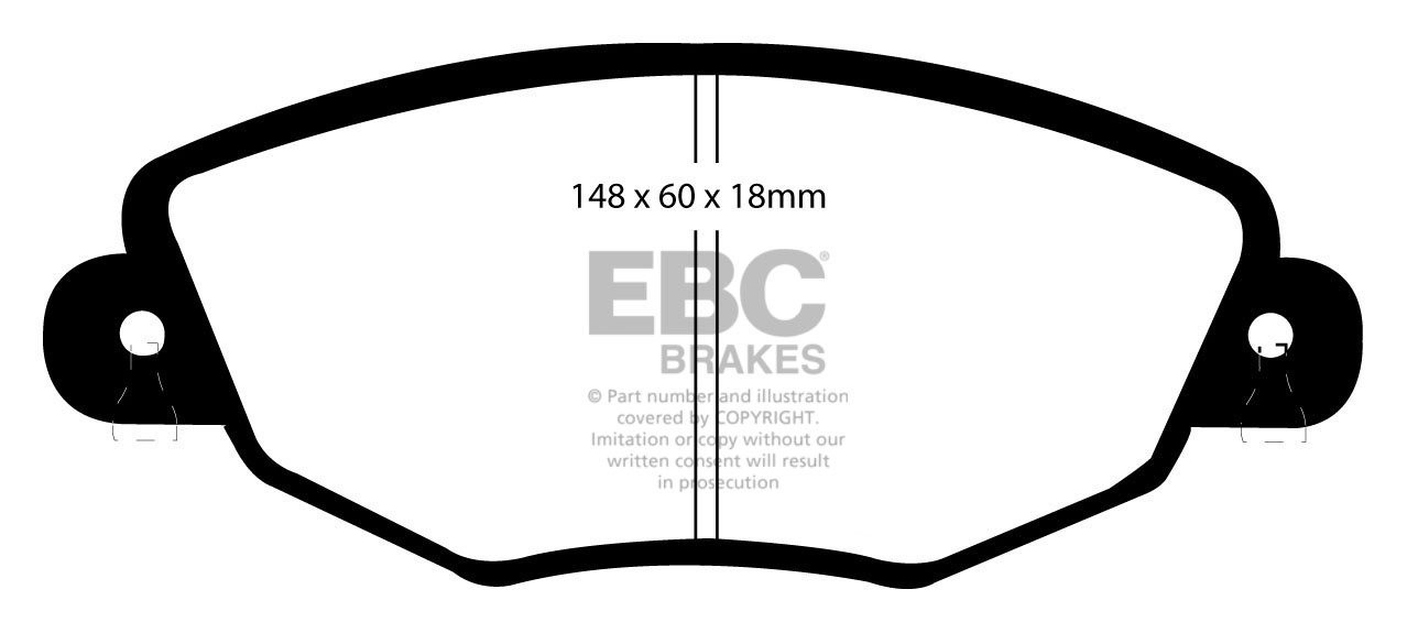 EBC Brakes FORD Mondeo (Sedan & Hatch) 2.5 2004-2007 Remblokken
