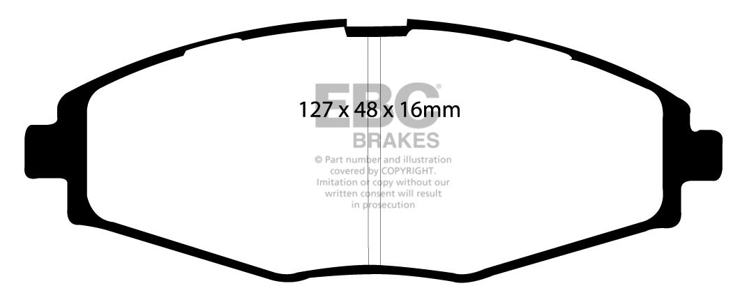 EBC Brakes DAEWOO Lanos 1.5 99-2002 Remblokken voorzijde greenst