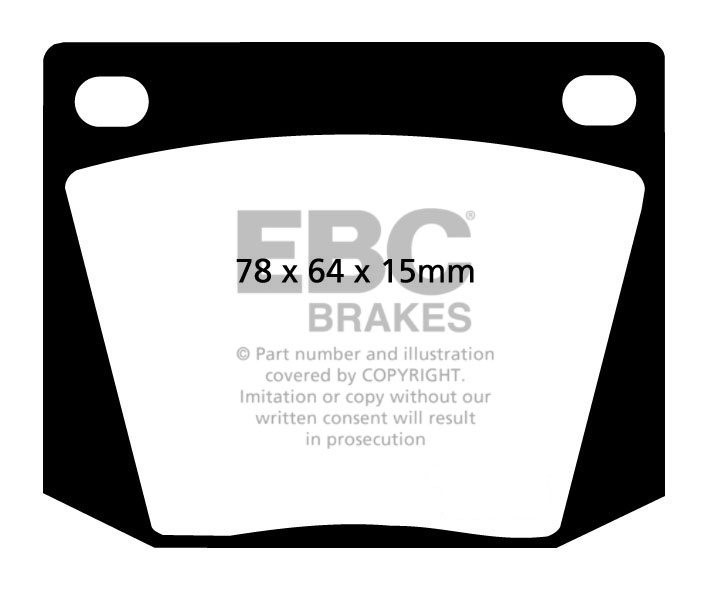 EBC Brakes MG C 2.9 67-69 Remblokken voorzijde