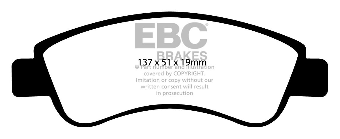 EBC Brakes CITROEN C3 1.4 16v 2003-.. Remblokken voorzijde