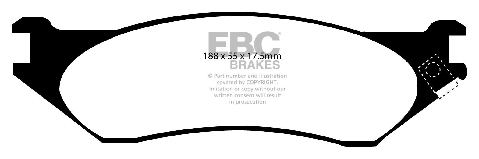 EBC Brakes FORD Expedition 5.4 2000-2001 Remblokken voorzijde