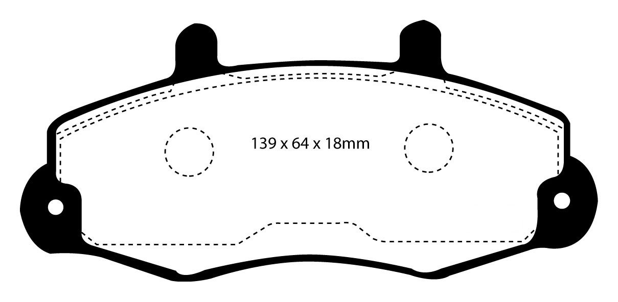 EBC Brakes FORD BEDRIJFSWAGEN Transit 100 91-95 Remblokken voorz