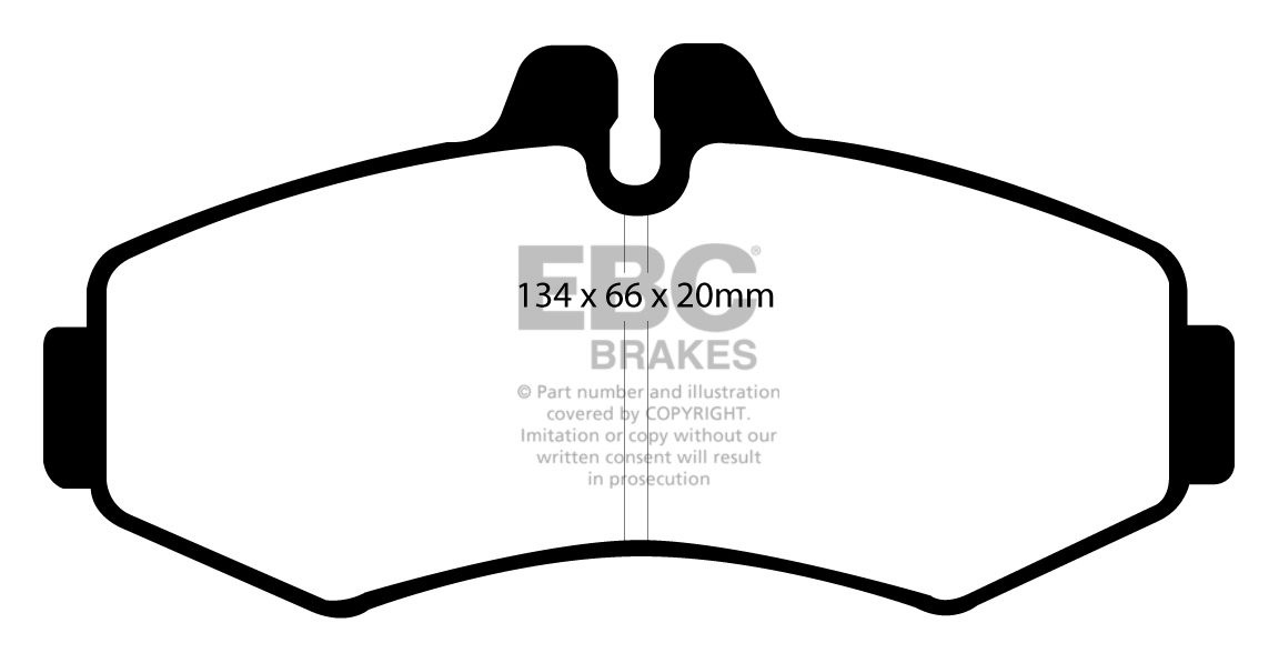 EBC Brakes MERCEDES V-Class V280 98-2002 Remblokken voorzijde