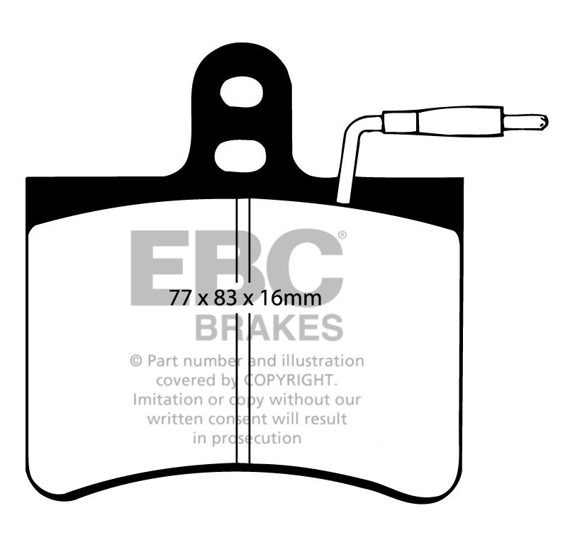 EBC Brakes FIAT BEDRIJFSWAGEN 242 2.0 74-83 Remblokken achterzij