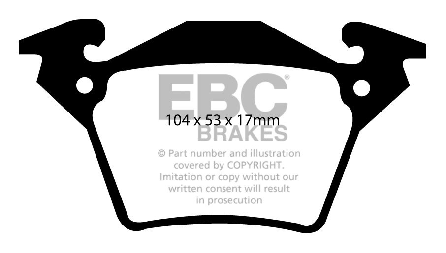 EBC Brakes MERCEDES BEDRIJFSWAGEN Vito 2.3 D 98-2000 Remblokken