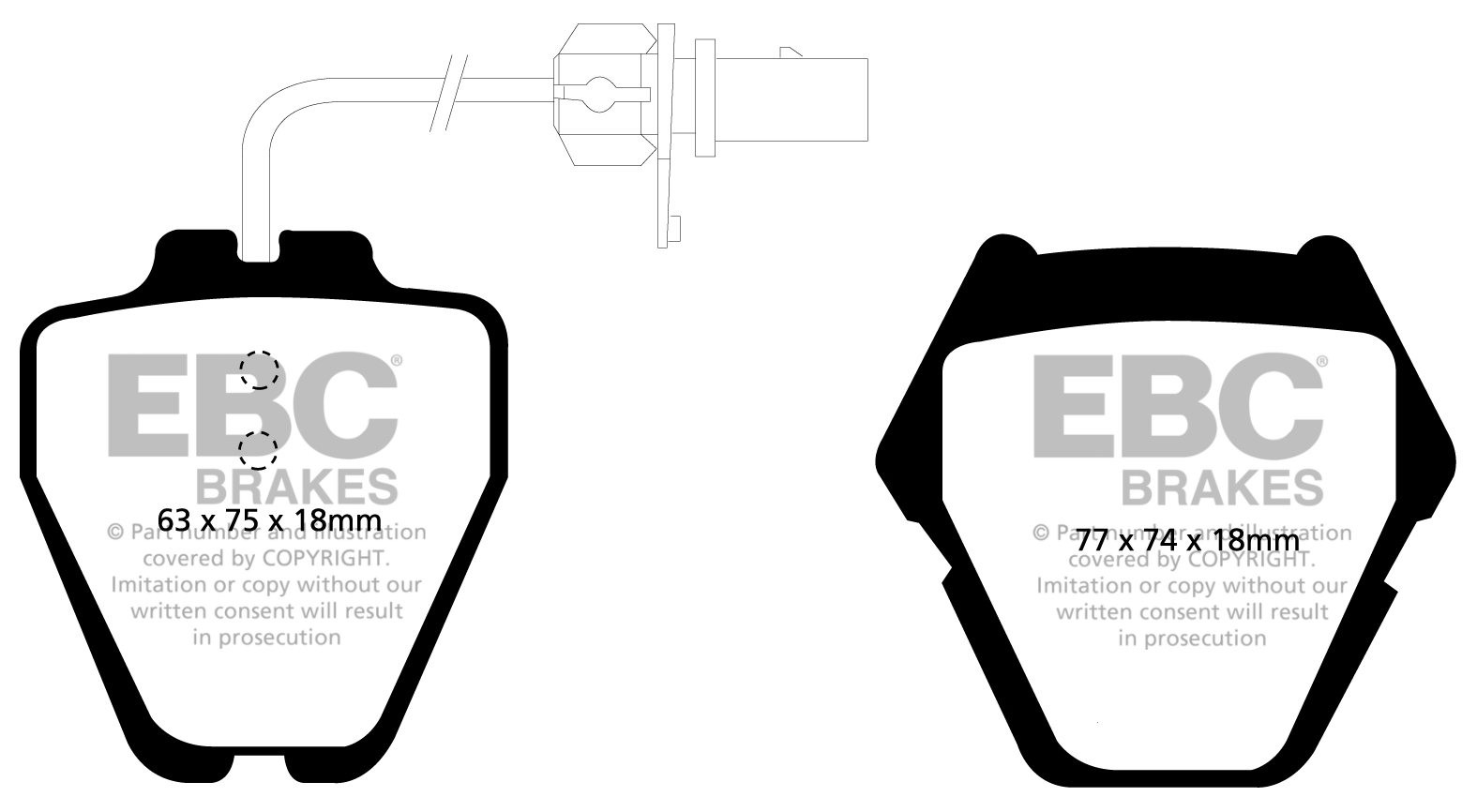 EBC Brakes AUDI A6 C5 Quattro 4.2 99-2004 Remblokken voorzijde r