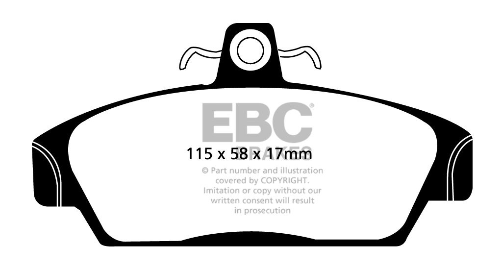 EBC Brakes ROVER 100 1.4 94-98 Remblokken voorzijde greenstuff