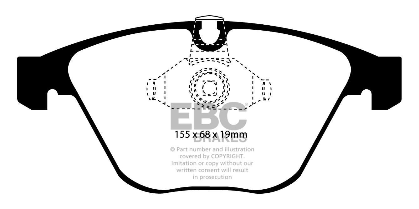 EBC Brakes BMW 520 2.2 Auto (E60) 2003-2010 Remblokken voorzijde