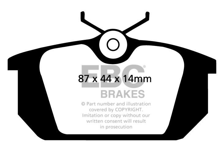 EBC Brakes FIAT Tipo 2.0 88-96 Remblokken achterzijde