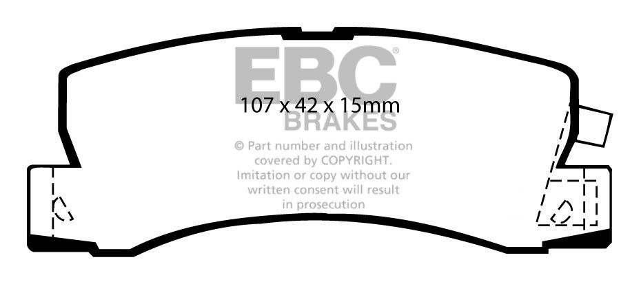EBC Brakes TOYOTA Celica 2.0 GT (ST162) 88-93 Remblokken achterz