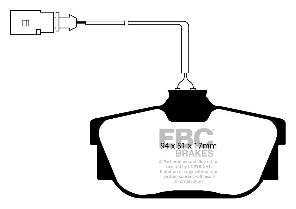 EBC Brakes VW BEDRIJFSWAGEN Transporter (Kombi)/Camper Van 2.5 (