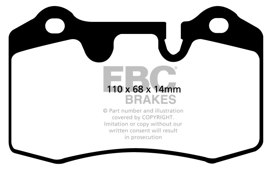 EBC Brakes FERRARI 599 6.0 2006-2008 Remblokken achterzijde