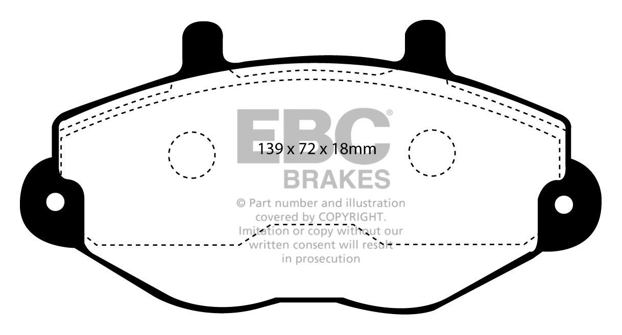 EBC Brakes FORD BEDRIJFSWAGEN Transit 190 95-98 Remblokken voorz