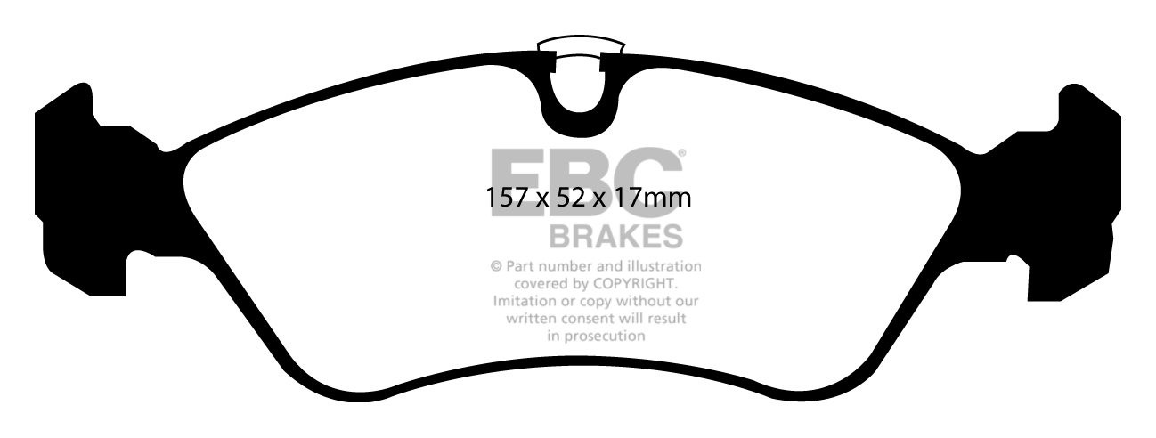 EBC Brakes VAUXHALL (OPEL) Vectra 2.0 TD 97-99 Remblokken voorzi