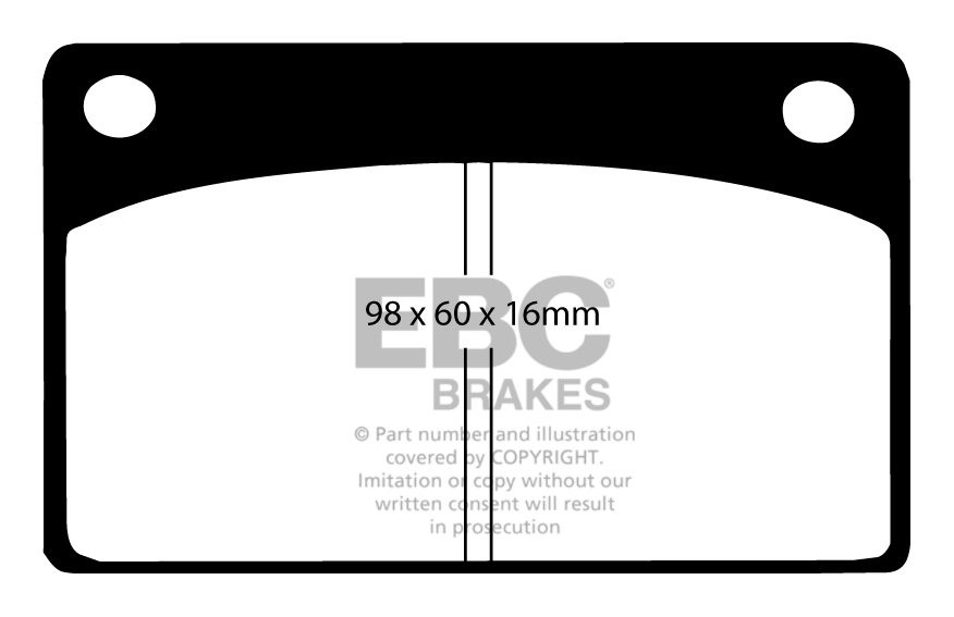 EBC Brakes TOYOTA Corolla 2.0 D (CE110) (EU) 97-2000 Remblokken