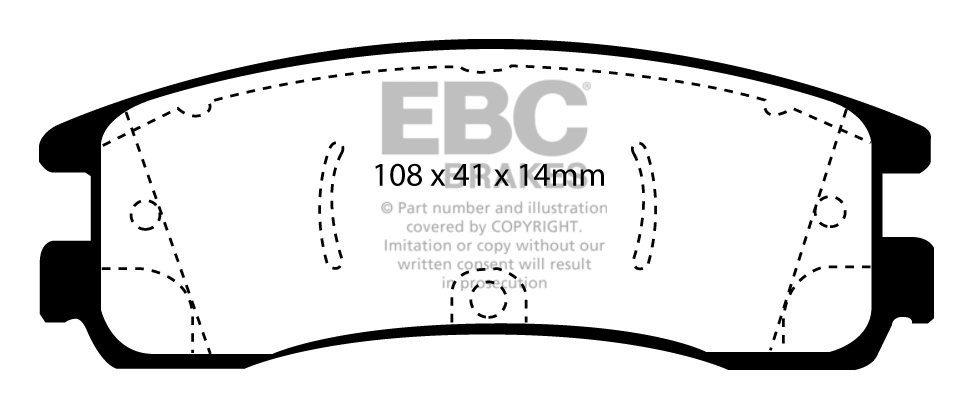 EBC Brakes CHEVROLET Trans Sport 3.4 4WD 2002-.. Remblokken acht
