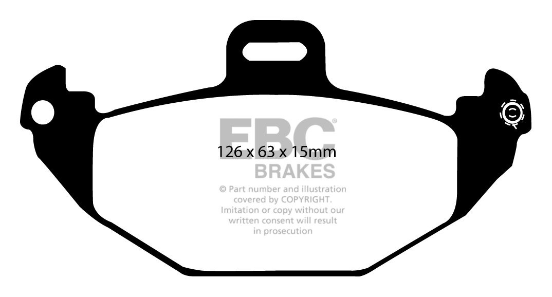 EBC Brakes RENAULT Laguna Sedan 2.0 98-2000 Remblokken achterzij