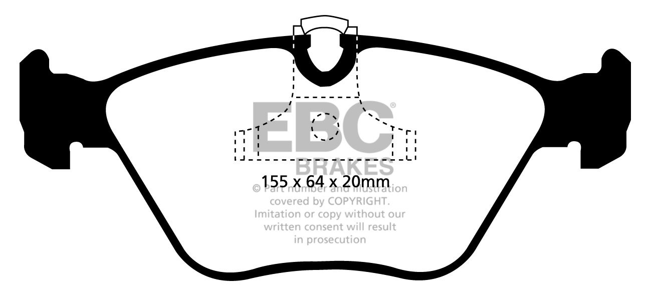 EBC Brakes BMW X3 3.0 TD (30d)(E83) 2003-2010 Remblokken voorzij